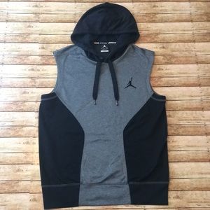 JORDAN DRI FIT SLEEVELESS HOODIE SIZE SMALL